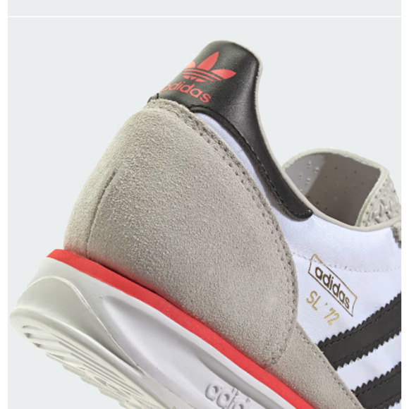 NEW ADIDAS ORIGINALS SL 72 RS Sneakers M12.5 JS0746 Grey/White - Picture 5 of 6